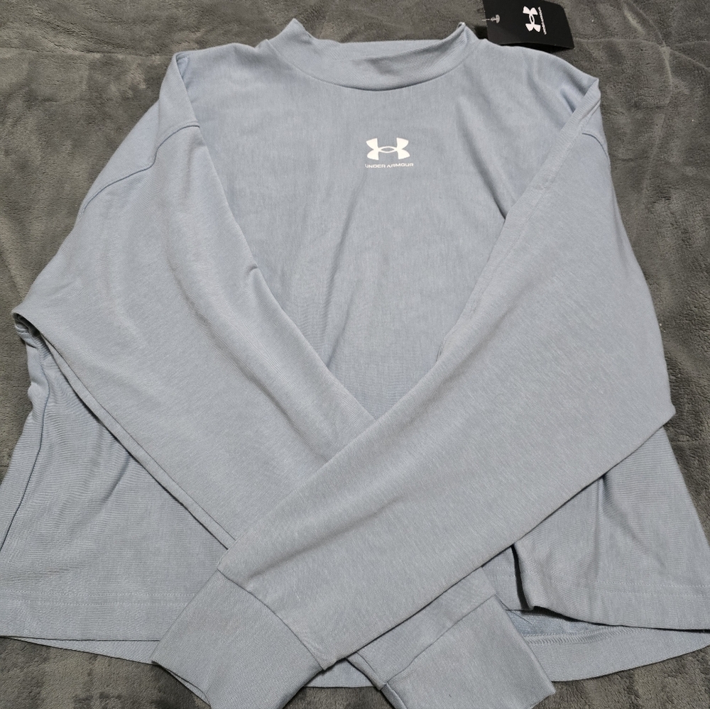 Under Armour Blueish Gray Crew Neck Oversized